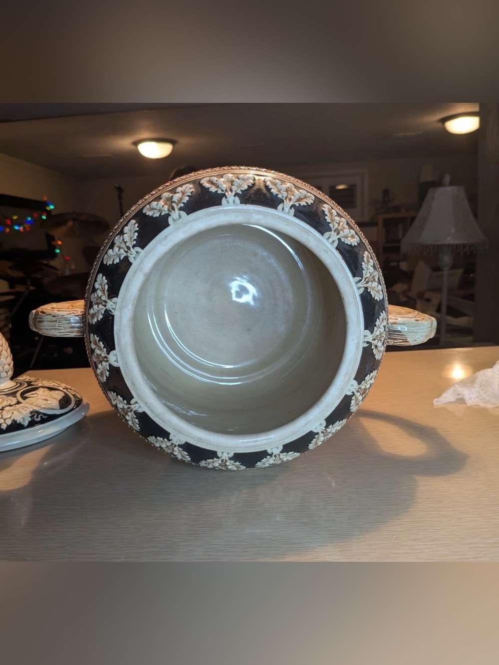 Vintage West German Salt-Glazed Stoneware Lidded Punch Bowl / Tureen - Picture 4 of 7